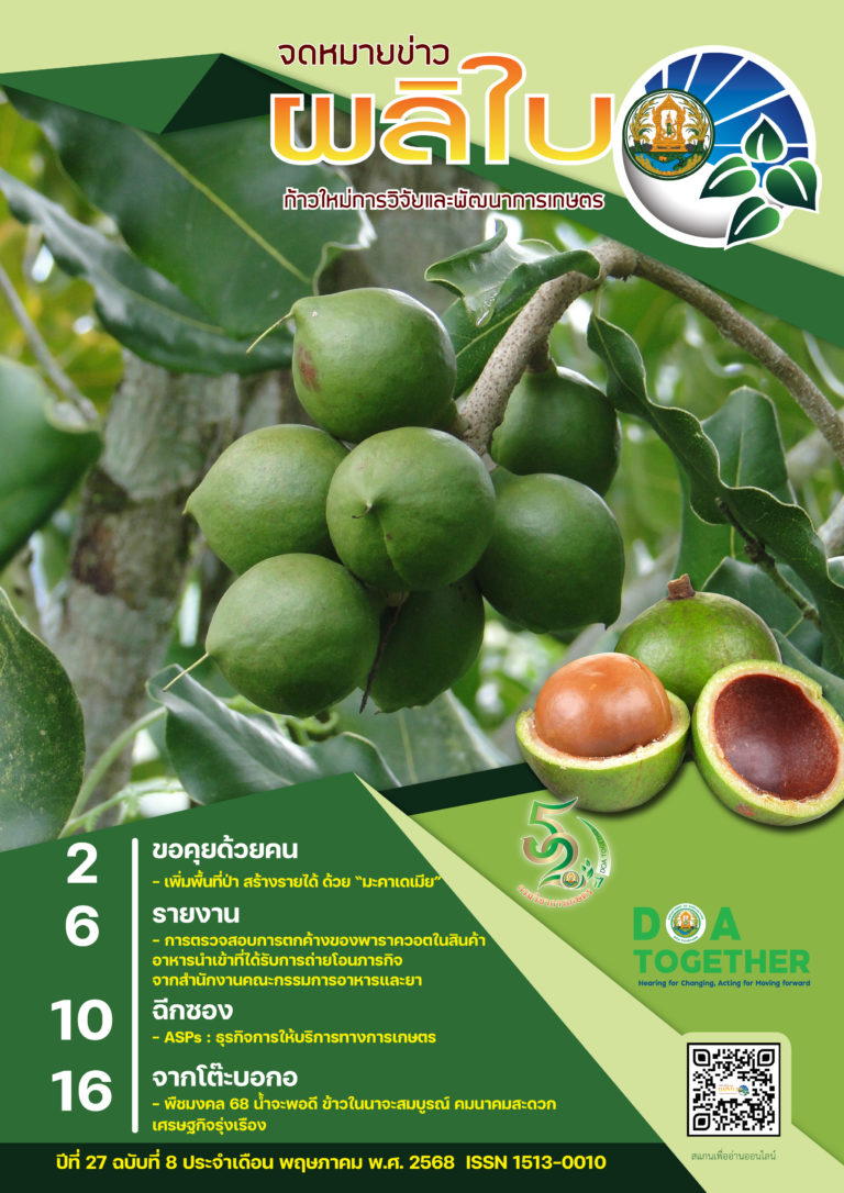 จดหมายข่าวผลิใบ ปีที่ 27 ฉบับที่ 8 พฤษภาคม 2568